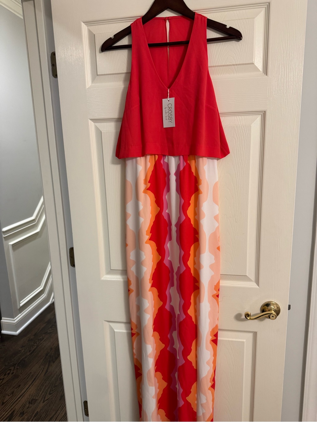 Crosby By Mollie Burch Vibrant Red Maxi Dress
